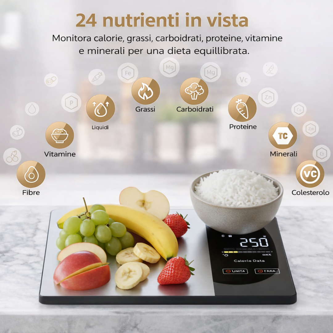 NutriSmart Pro: Intelligente Lebensmittelwaage