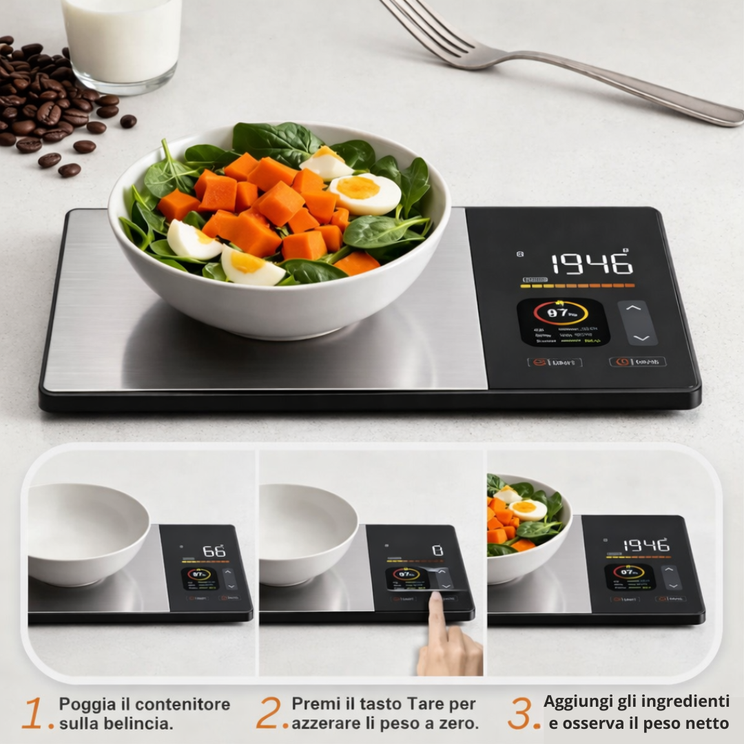 NutriSmart Pro: Intelligente Lebensmittelwaage